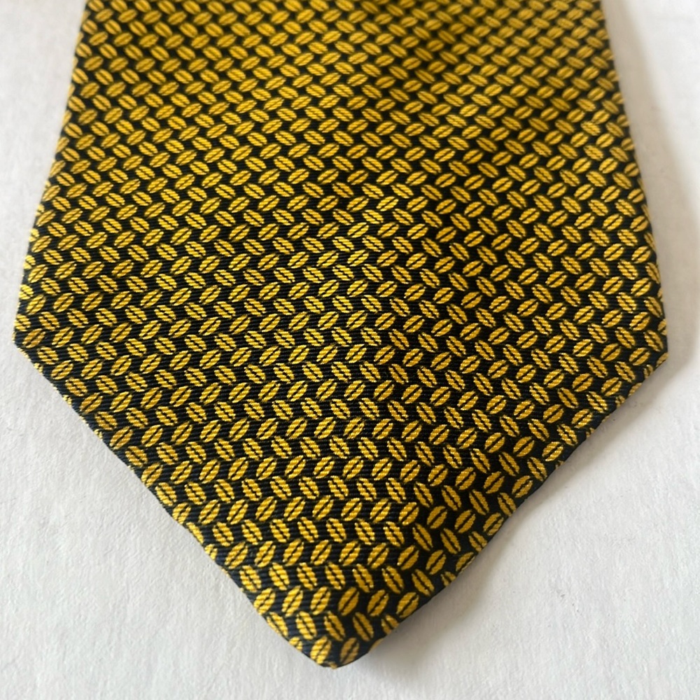 Brooks Brothers Makers Gold & Navy Silk Tie